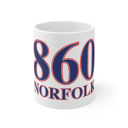 Norfolk Red, White & Blue Mug 11oz