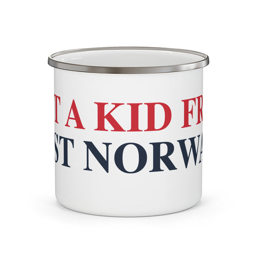 Just a kid from West Norwalk Enamel Camping Mug