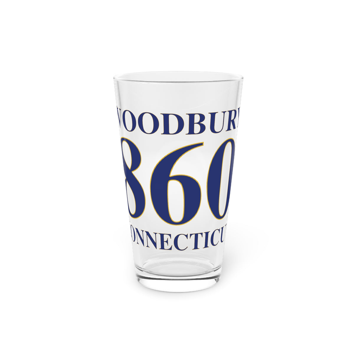 Woodbury 860 Connecticut Pint Glass, 16oz