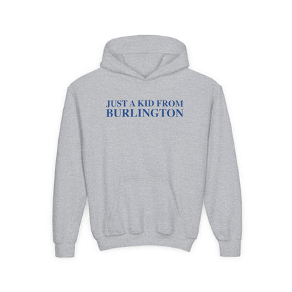 Just a kid from Burlington Youth Heavy Blend Hooded Sweatshirt