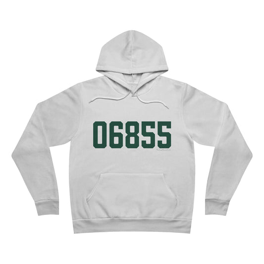 06855 Norwalk Connecticut Zip Code Unisex Sponge Fleece Pullover Hoodie Sweatshirt
