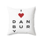 Danbury Vision Spun Polyester Square Pillow