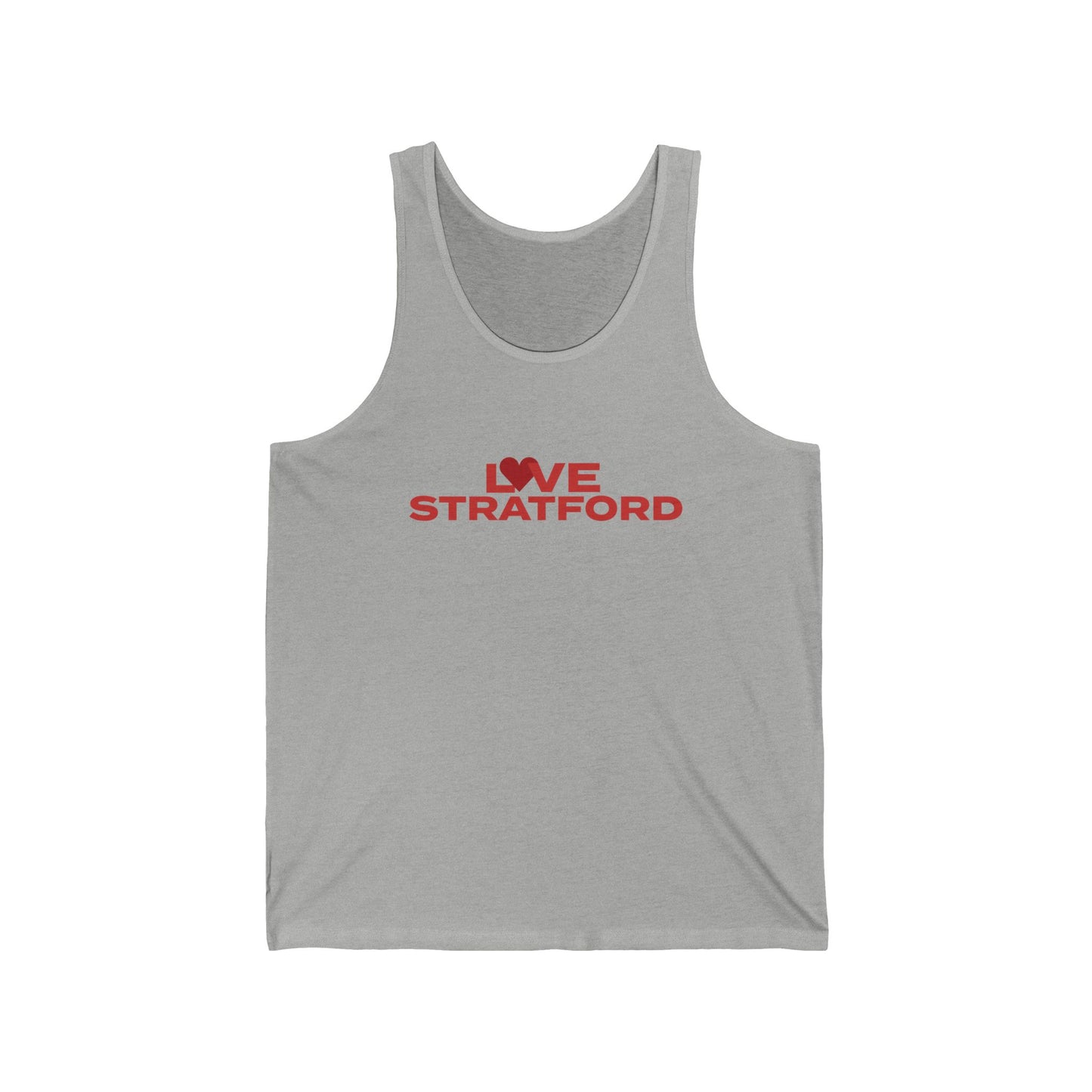 Love Stratford Unisex Jersey Tank Top