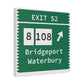 Vintage Merritt Parkway Exit 52 Sign Matte Canvas, Stretched, 1.25"