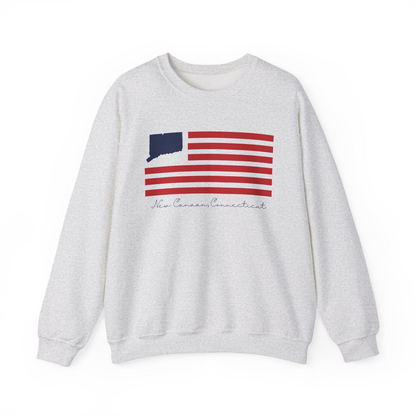 New Canaan Connecticut Flag Unisex Heavy Blend™ Crewneck Sweatshirt