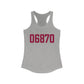 06870 - Greenwich Connecticut Zip Code Women's Ideal Racerback Tank Top