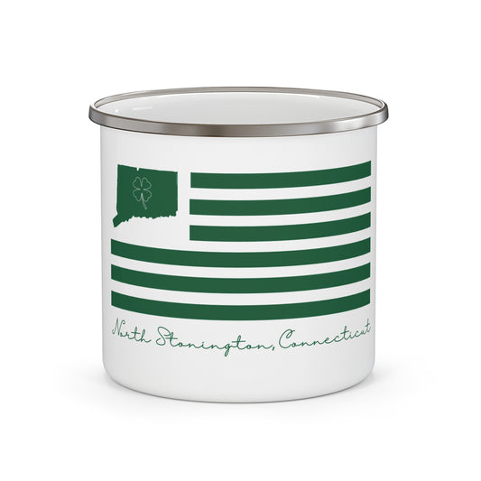 North Stonington Connecticut St. Patrick’s Day Flag Enamel Camping Mug