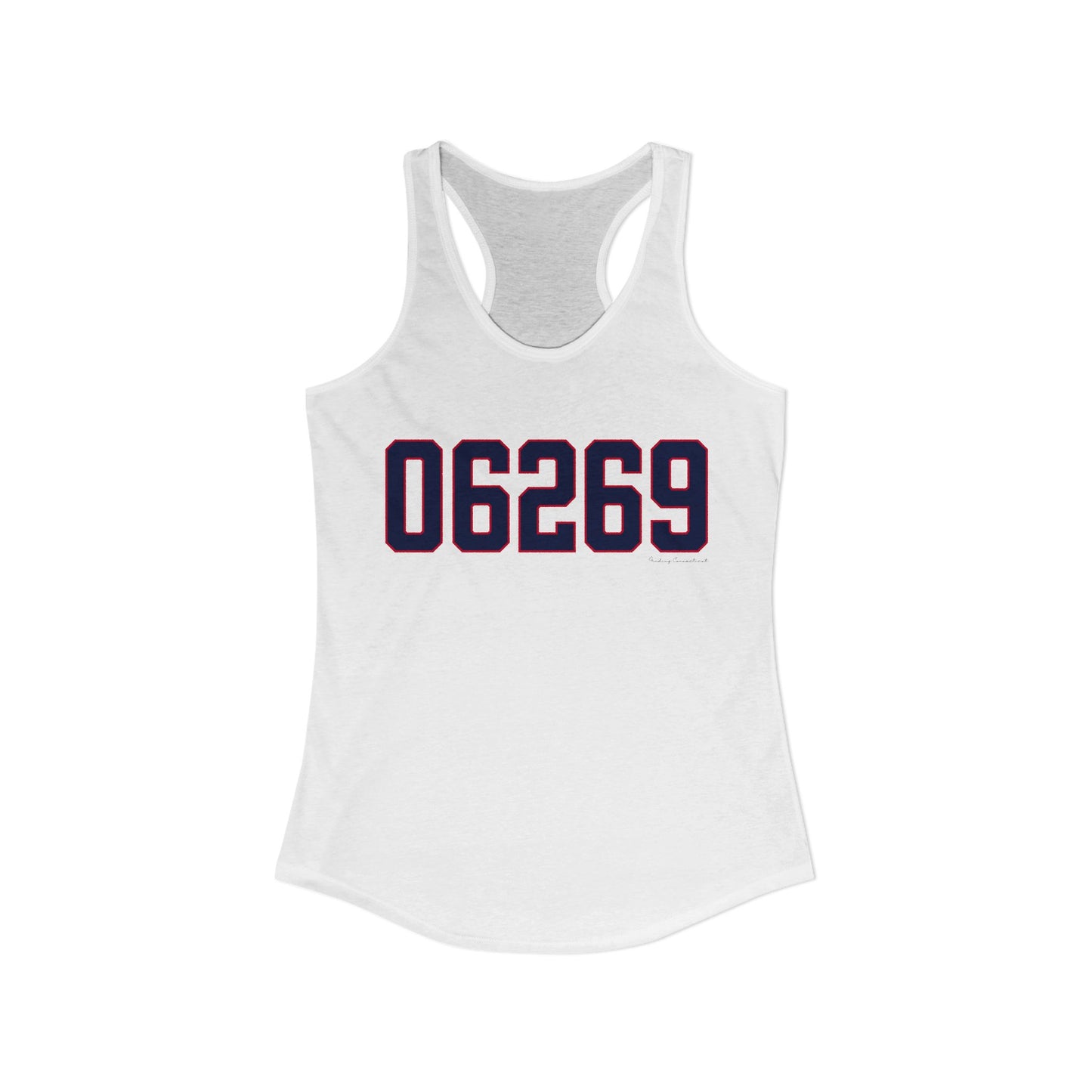 06269 Storrs Connecticut Zip Code Women's Ideal Racerback Tank Top