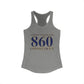 North Stonington 860 Connecticut  Women's Ideal Racerback Tank Top