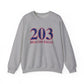 203 Beacon Falls Red White & Blue Unisex Heavy Blend™ Crewneck Sweatshirt