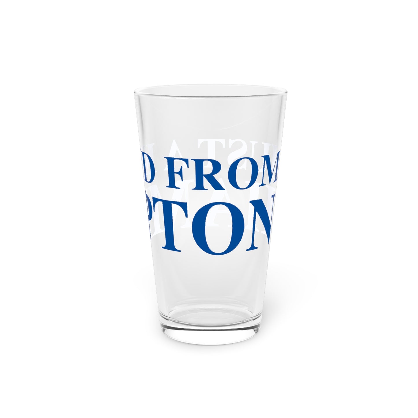 Just a kid from Hampton Pint Glass, 16oz