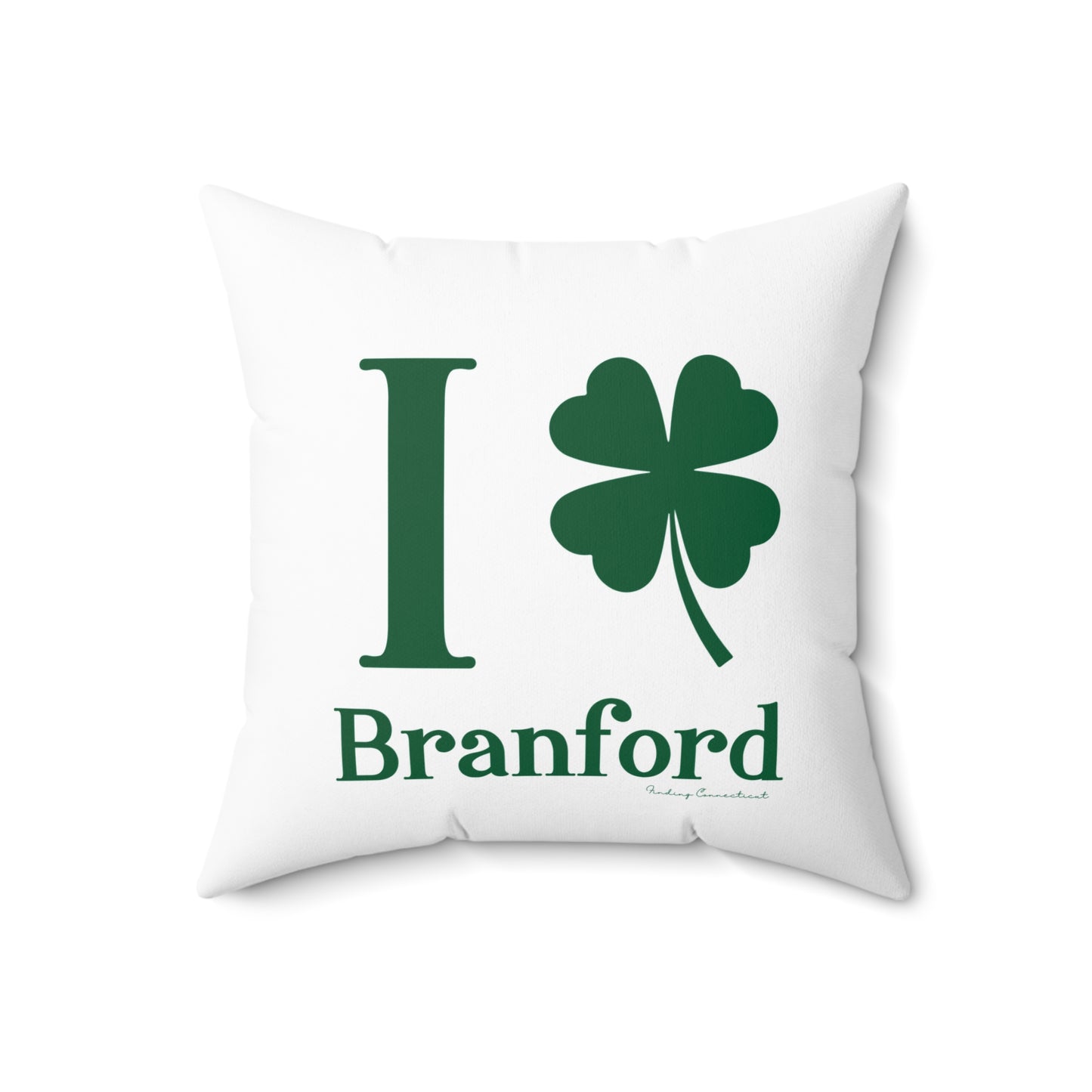 I Clover Branford Spun Polyester Square Pillow