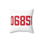 06851 Norwalk Connecticut Zip Code Spun Polyester Square Pillow