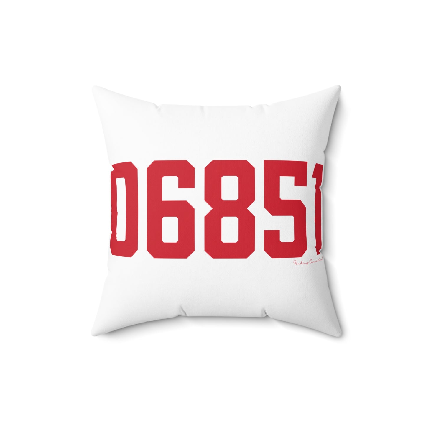 06851 Norwalk Connecticut Zip Code Spun Polyester Square Pillow
