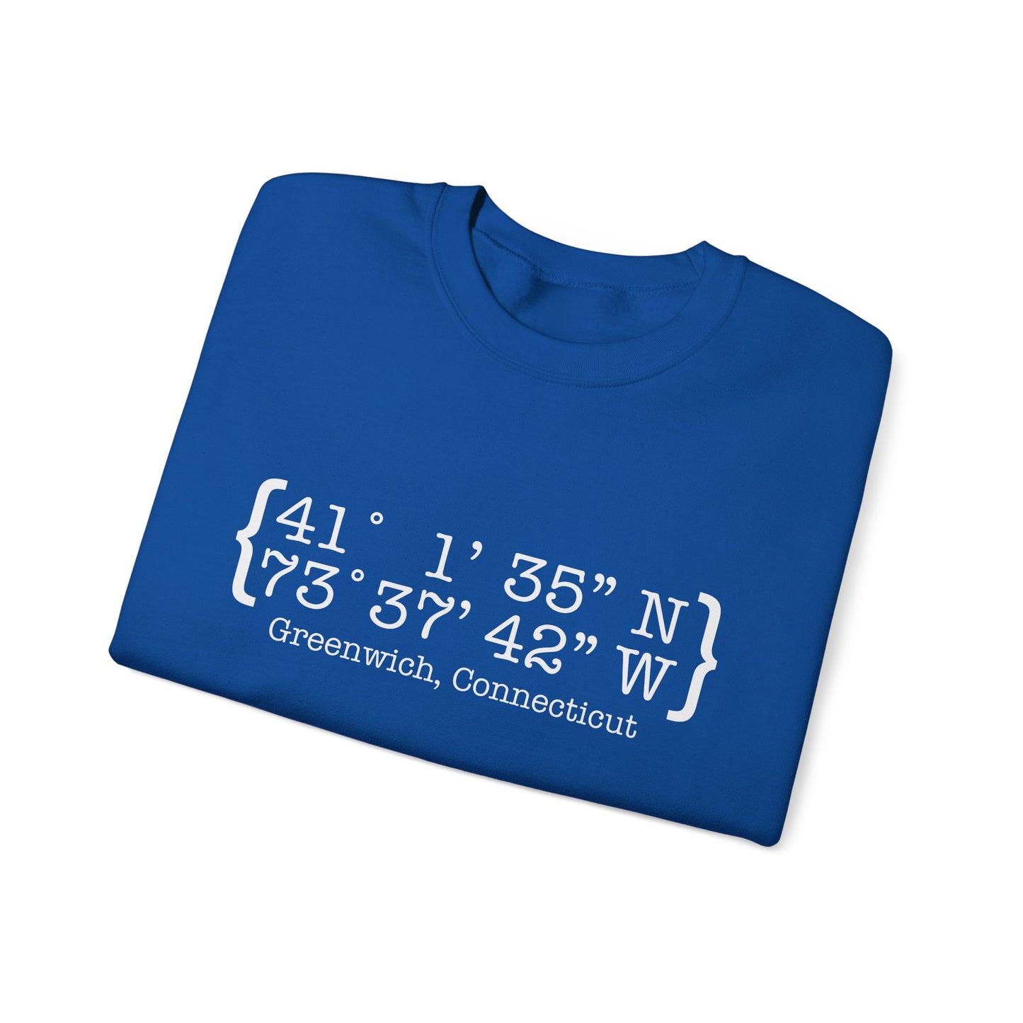 Greenwich Coordinates Unisex Heavy Blend™ Crewneck Sweatshirt