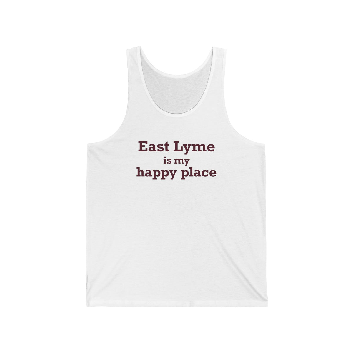 East Lyme is My Happy Place  Unisex Jersey Tank Top