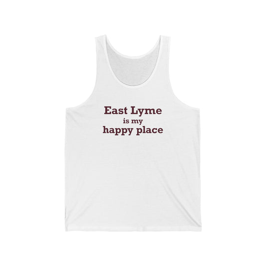 East Lyme is My Happy Place  Unisex Jersey Tank Top