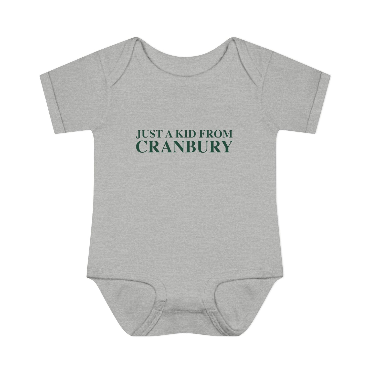 Just a kid from Cranbury Infant Baby Rib Bodysuit
