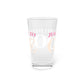 Just a kid listening to Goose - Peach & Pink Pint Glass, 16oz
