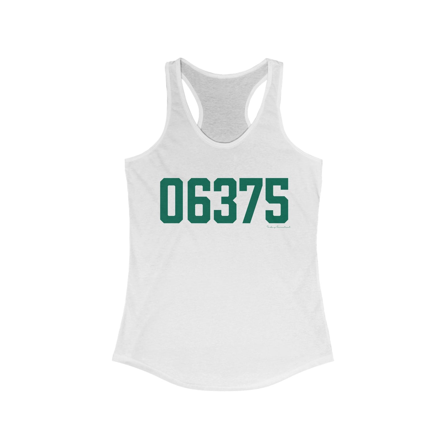 06375 - New London CT Zip Codes - Women's Ideal Racerback Tank