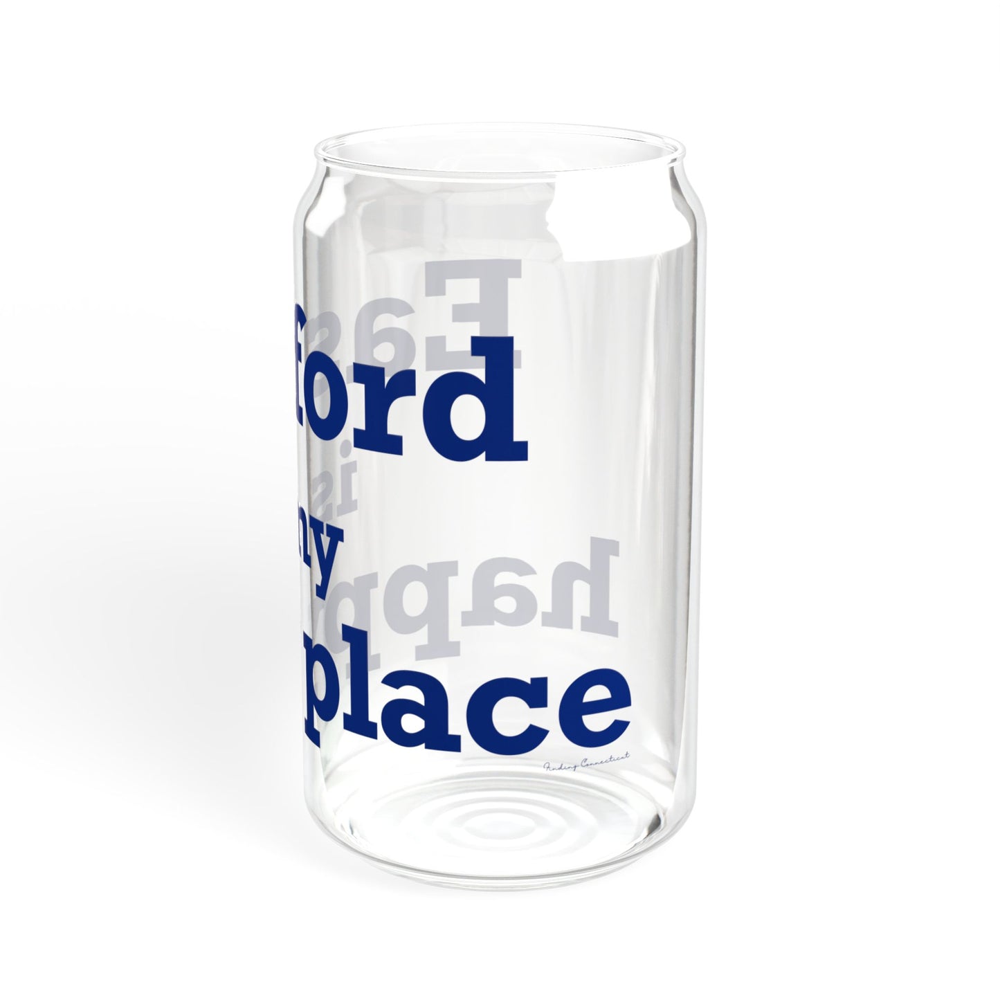 Eastford is My Happy Place Sipper Glass, 16oz