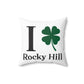 I Clover Rocky Hill Spun Polyester Square Pillow