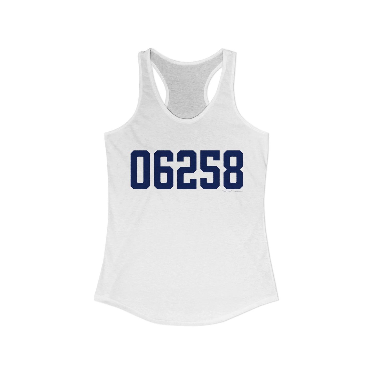 06258 Pomfret Connecticut Zip Code Women's Ideal Racerback Tank Top