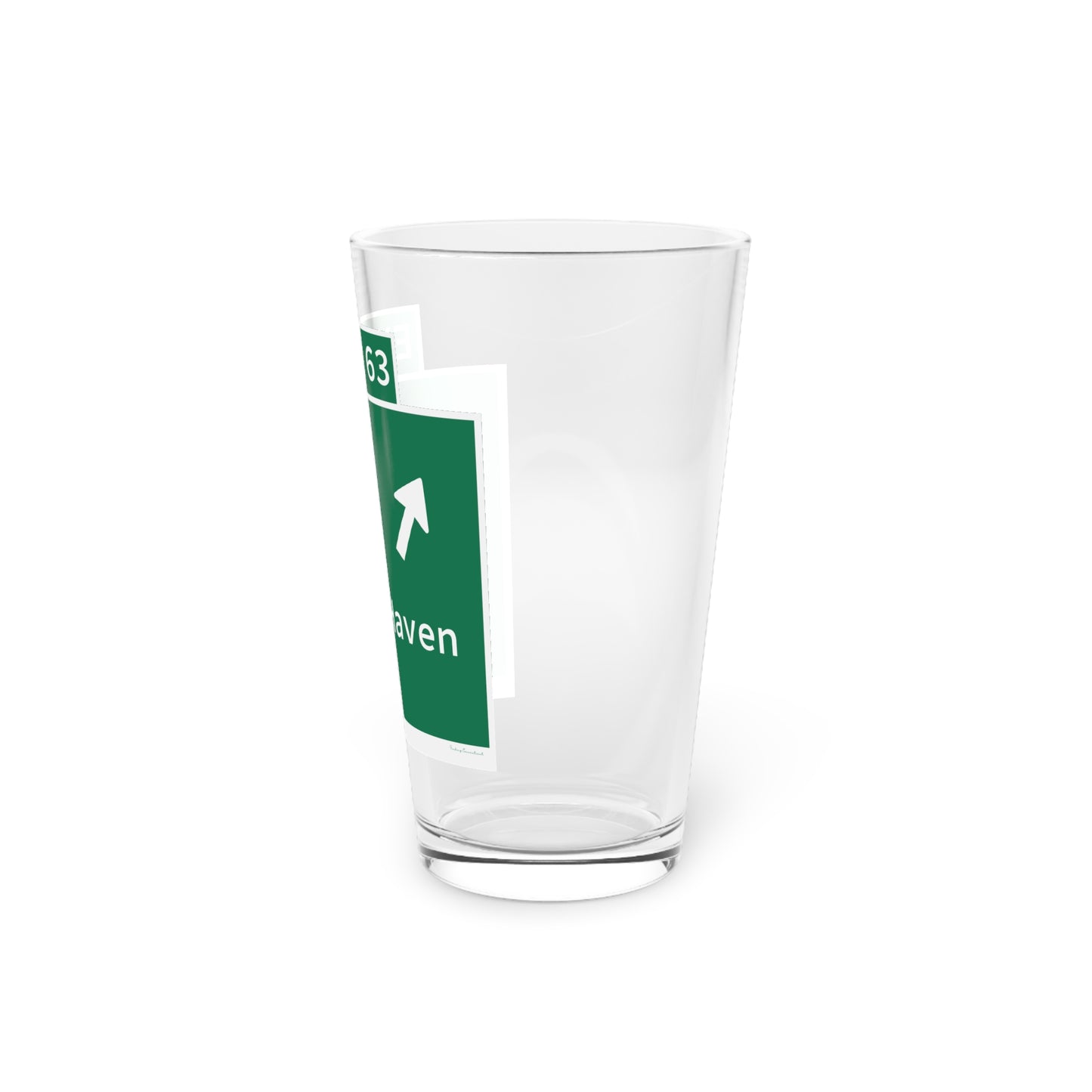 Vintage WCP Exit 63 Sign Pint Glass, 16oz