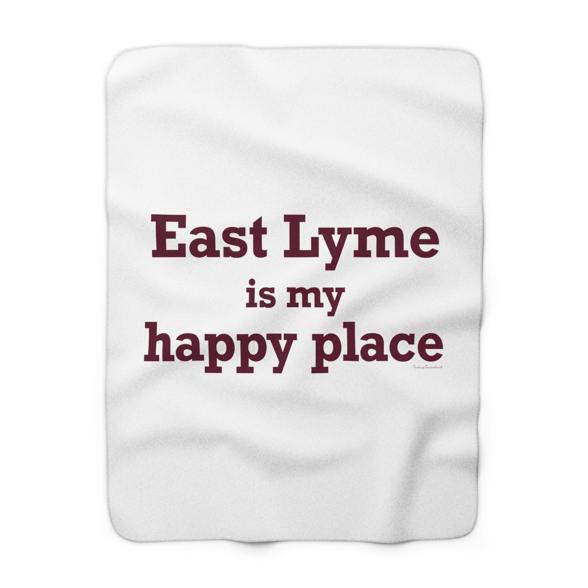 East Lyme is My Happy Place Fleece Blanket