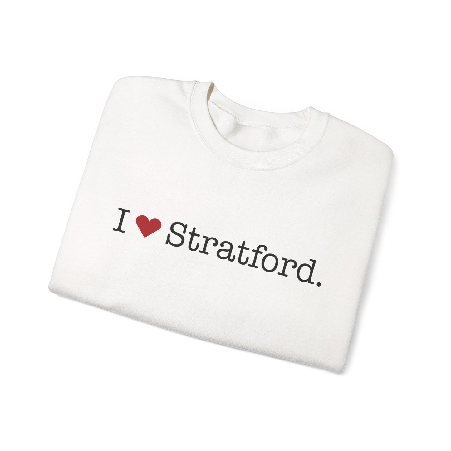 I Heart Stratford. Unisex Heavy Blend™ Crewneck Sweatshirt