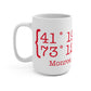 Monroe Coordinates Mug 15oz