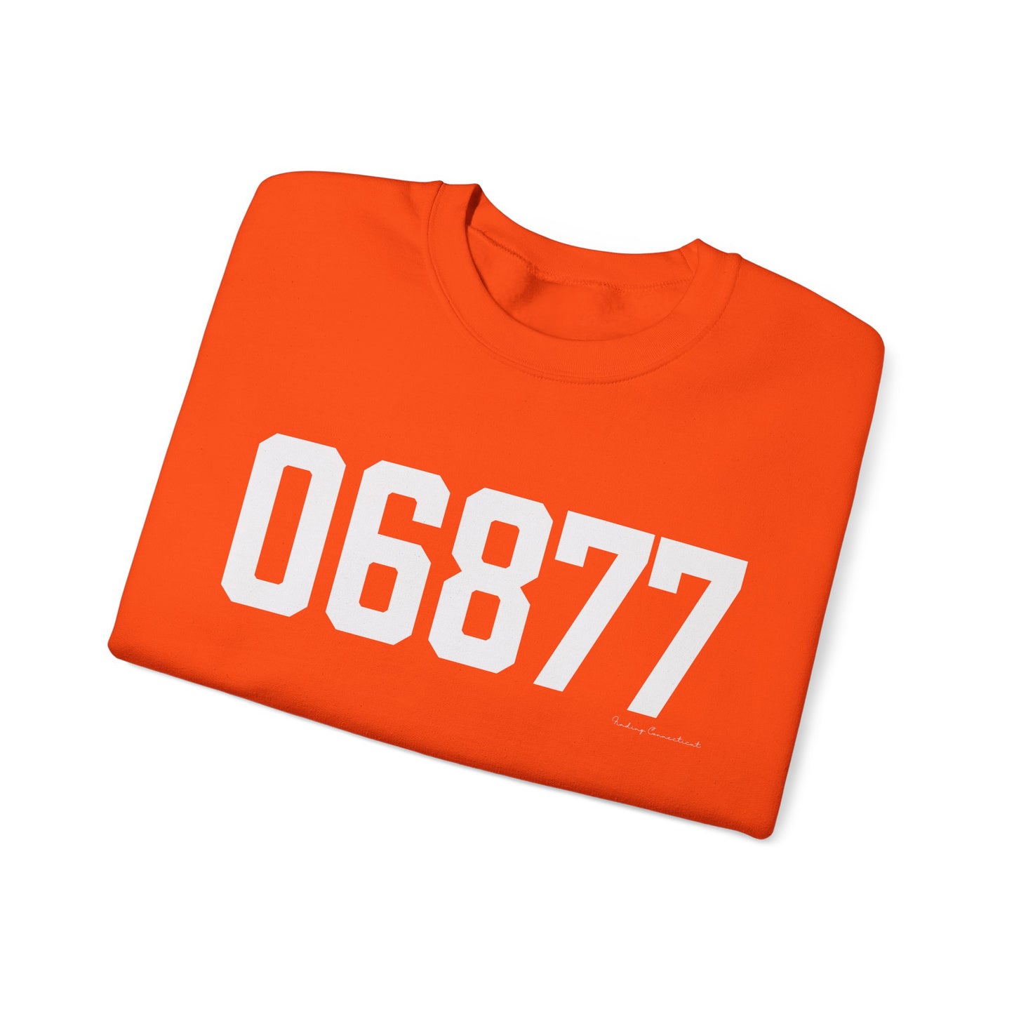 06877 Ridgefield CT Zip Code Unisex Heavy Blend™ Crewneck Sweatshirt
