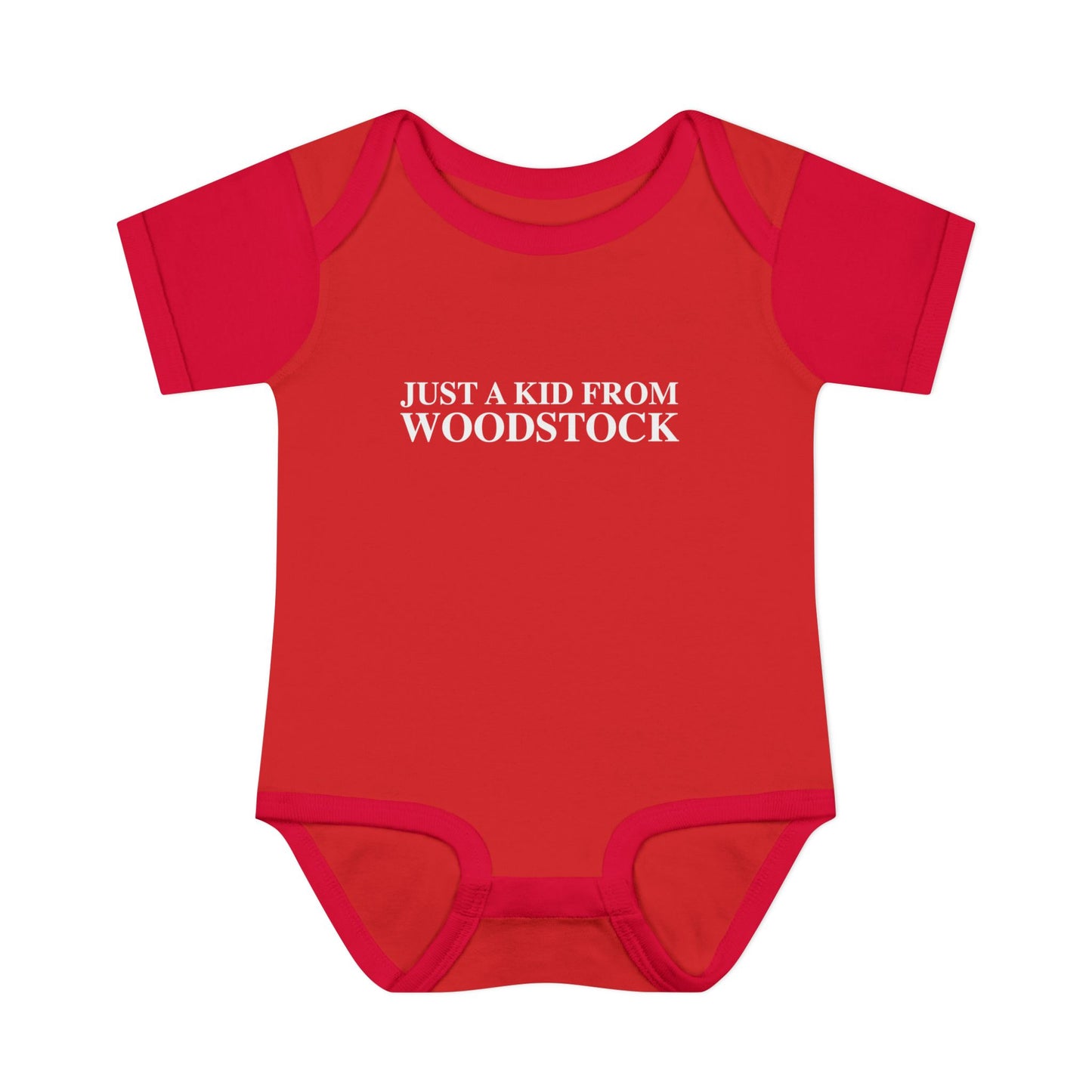 Just a kid from Woodstock Infant Baby Rib Bodysuit