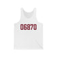 06870 - Greenwich Connecticut Zip Code Unisex Jersey Tank Top