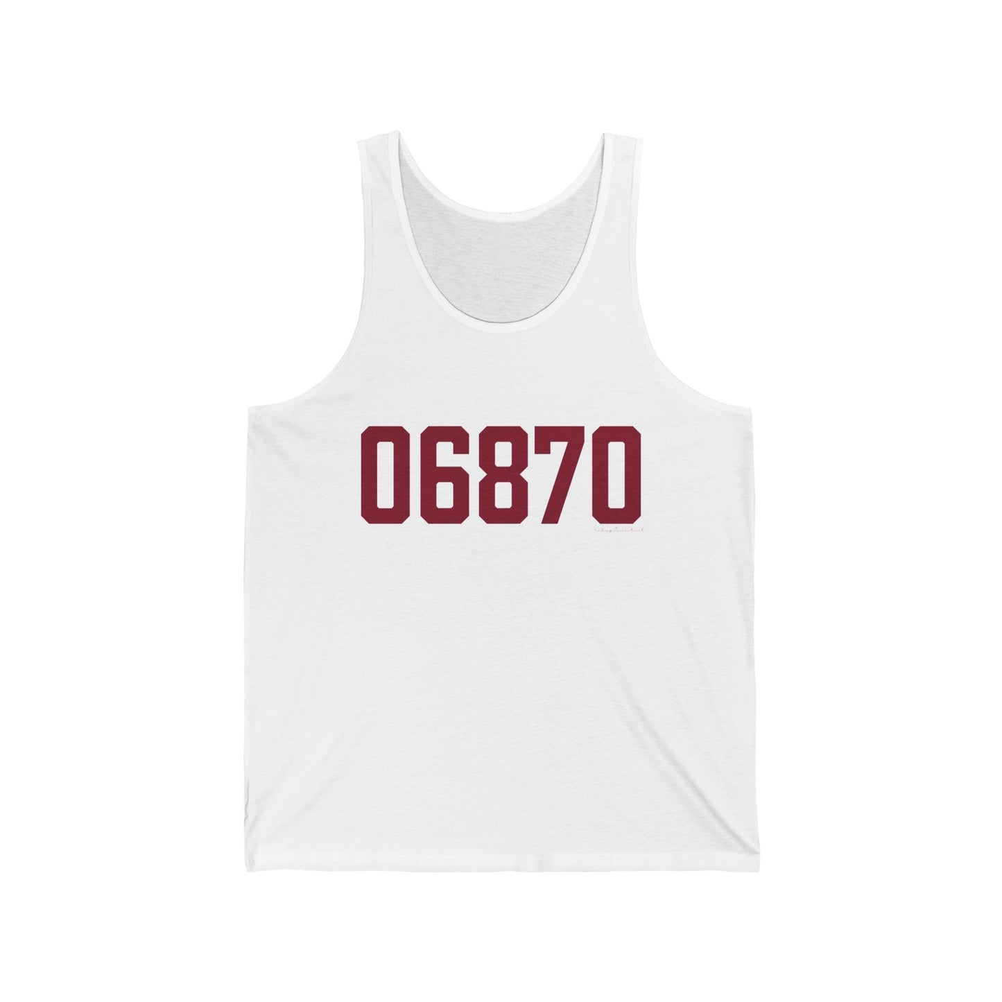 06870 - Greenwich Connecticut Zip Code Unisex Jersey Tank Top