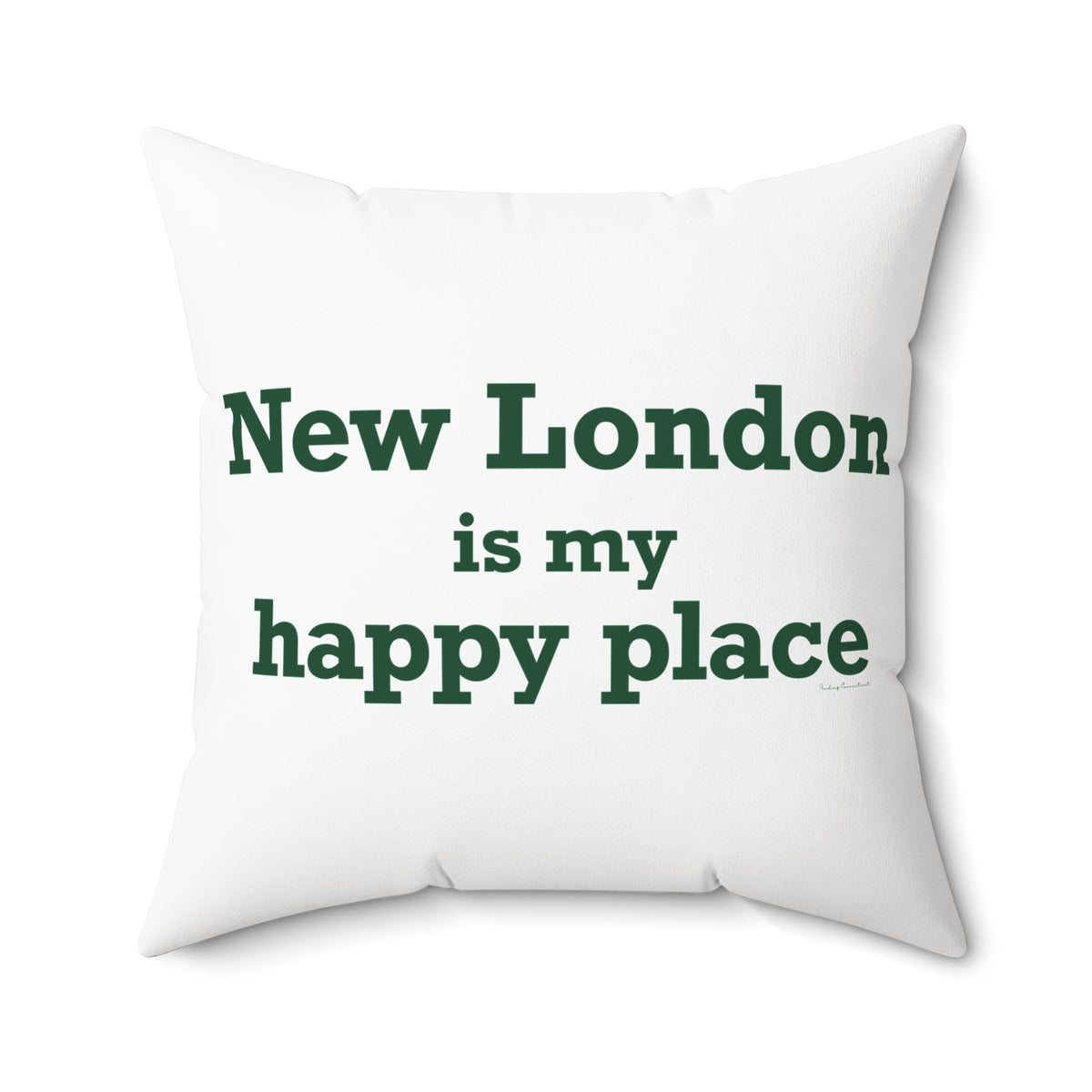 New London is My Happy Place Spun Polyester Square Pillow