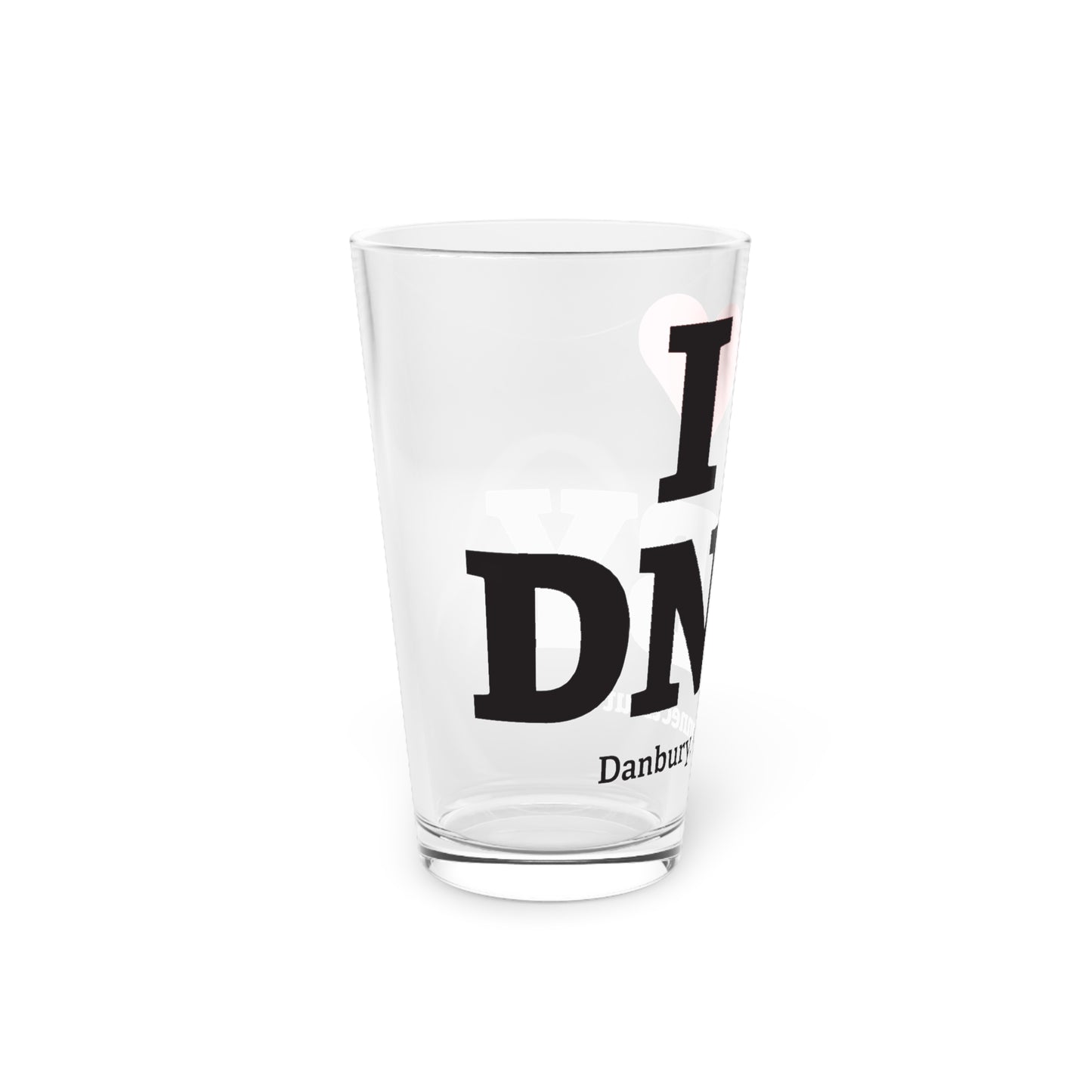 I Heart DNBY Pint Glass, 16oz