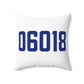 06018 North Canaan Connecticut Zip Code Polyester Square Pillow
