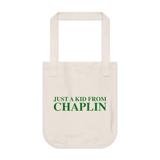 Just a kid from Chaplin Organic Canvas Tote Bag