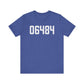 06484 Shelton CT Zip Code Unisex Jersey Short Sleeve T-Shirt