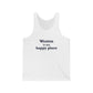 Weston Is My Happy Place Unisex Jersey Tank Top