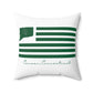 Canaan Connecticut St. Patrick’s Day Flag Spun Polyester Square Pillow