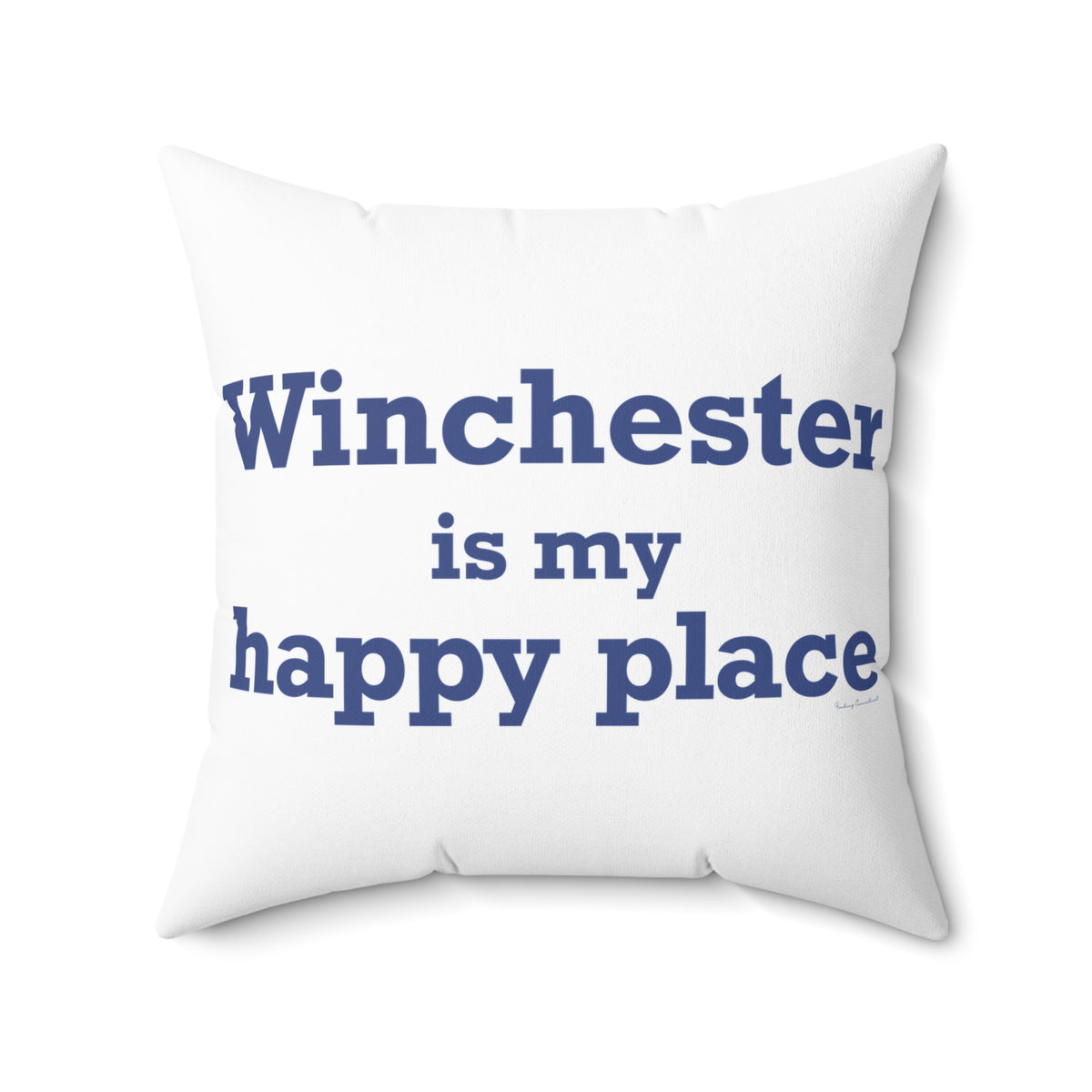 Winchester is My Happy Place Polyester Square Pillow