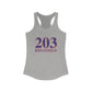 203 Ridgefield Red White & Blue Women's Ideal Racerback Tank Top