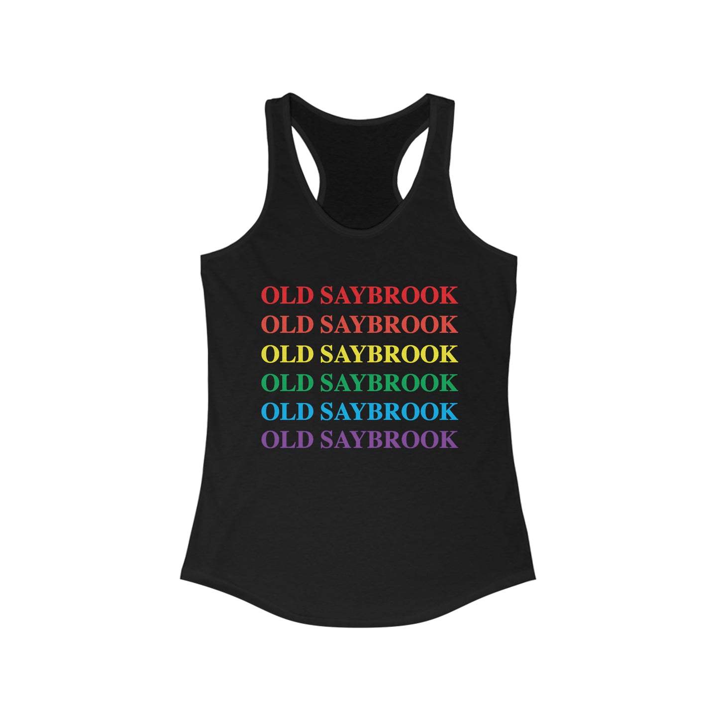 Old Saybrook pride womens tank top shirt