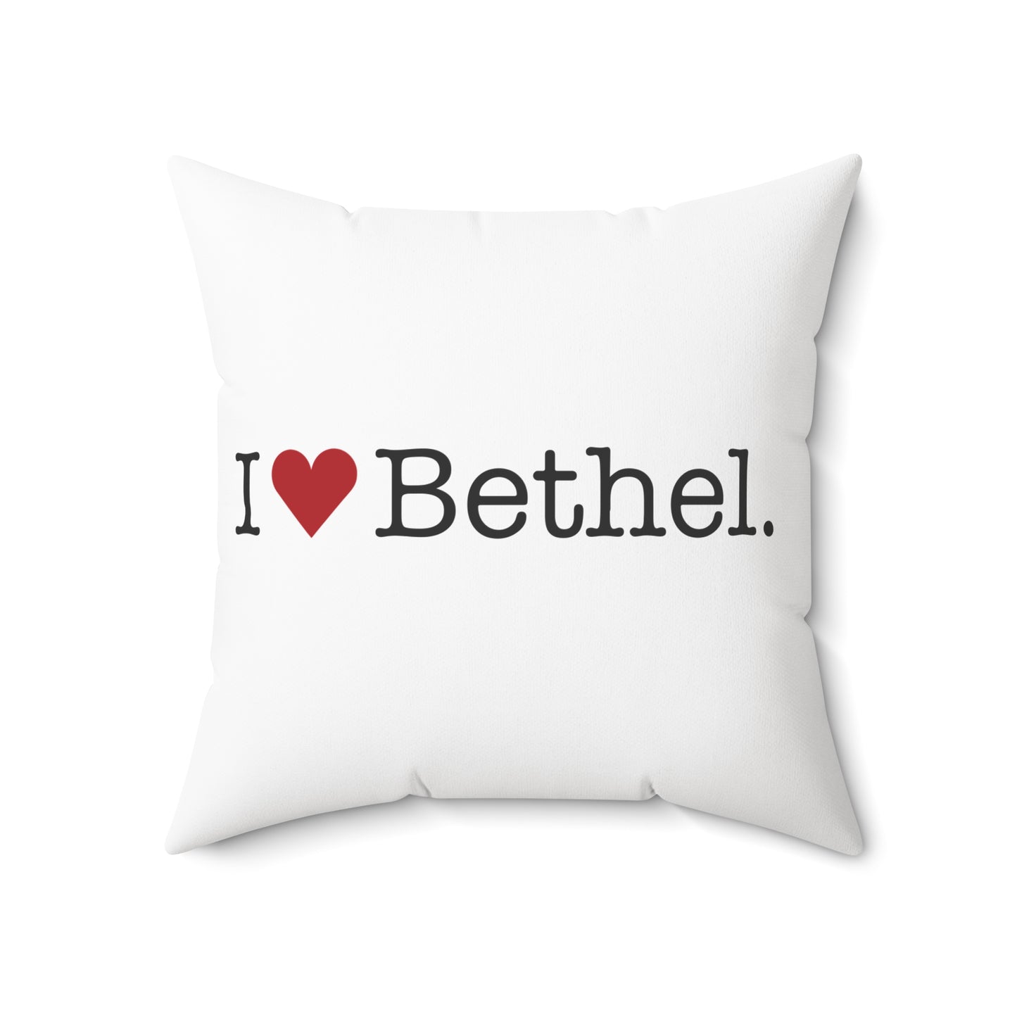 I Heart Bethel. Spun Polyester Square Pillow