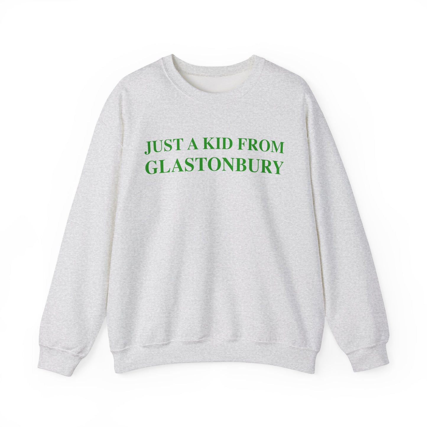 Just a kid from Glastonbury Unisex Heavy Blend™ Crewneck Sweatshirt