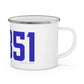 06351 Lisbon Connecticut Zip Code Enamel Camping Mug