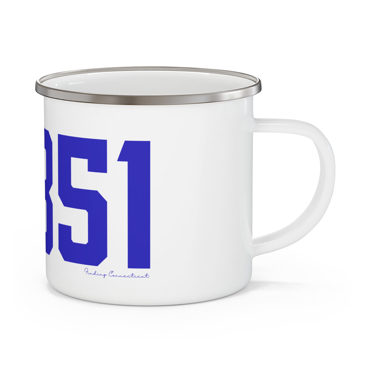 06351 Lisbon Connecticut Zip Code Enamel Camping Mug