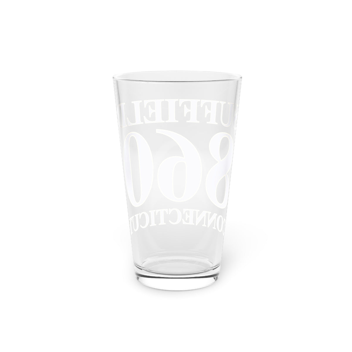 Suffield 860 Connecticut Pint Glass, 16oz